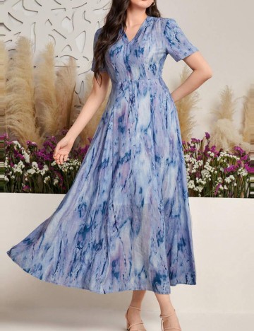 Rochie maxi Shein, mix culori