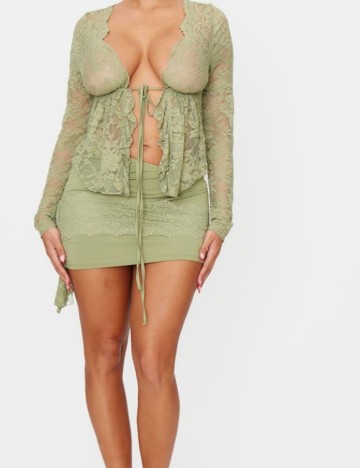 Fustă mini PRETTYLITTLETHING, verde