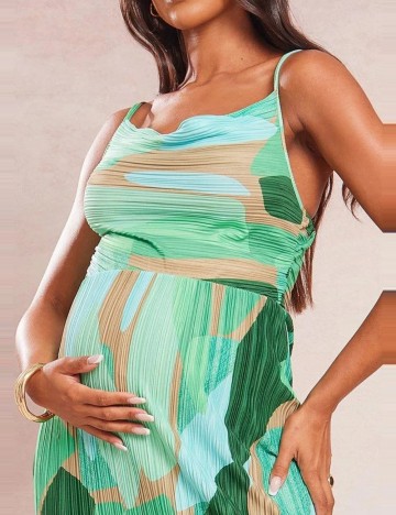 Rochie maxi PRETTYLITTLETHING, verde
