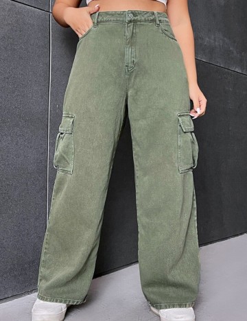 Jeans Shein Curve+, verde