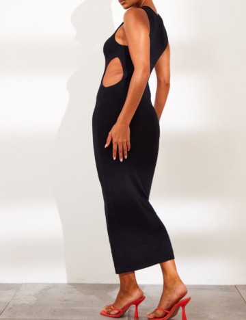 Rochie midi PRETTYLITTLETHING, negru