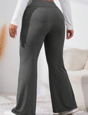 Pantaloni Shein Curve+, gri