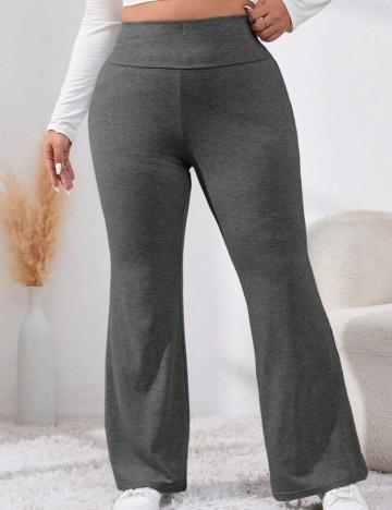 Pantaloni Shein Curve+, gri