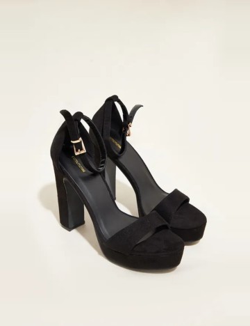 Sandale Cu Toc PRETTYLITTLETHING, negru