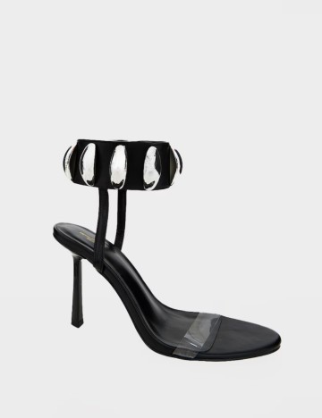 Sandale Cu Toc PRETTYLITTLETHING, negru