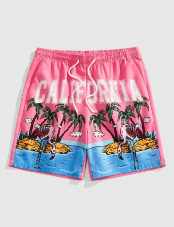 Pantaloni scurți Romwe by Shein, mix culori