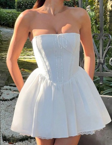 Rochie mini Shein, alb
