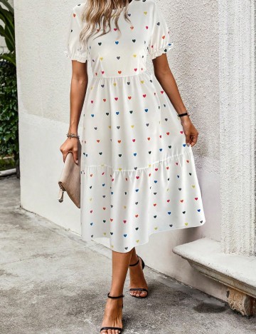 Rochie midi Shein, mix culori