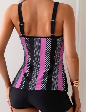 Costum de baie Shein, mix culori