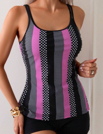 Costum de baie Shein, mix culori