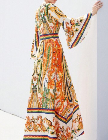 Rochie maxi Shein, mix culori