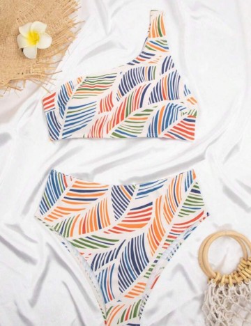 Costum de baie Shein, mix culori