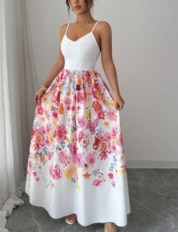 Rochie maxi Shein, alb