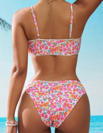 Costum de baie Shein, mix culori