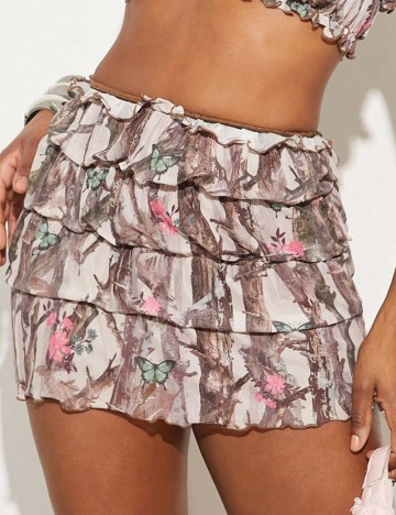 Fustă mini Shein, mix culori