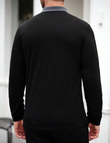 Bluză MANFINITY by Shein, negru