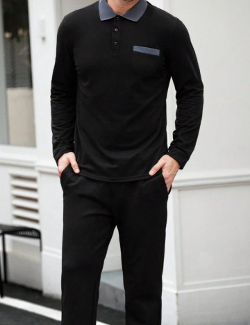 Bluză MANFINITY by Shein, negru