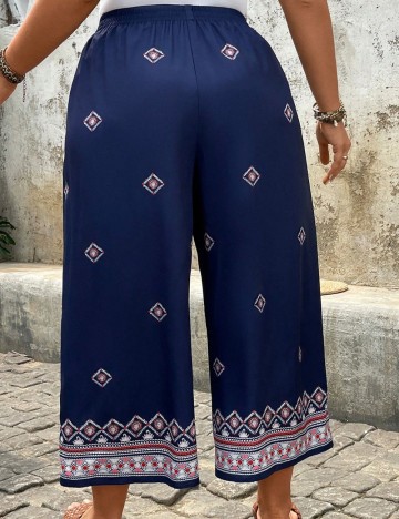 Pantaloni Shein Curve+, albastru
