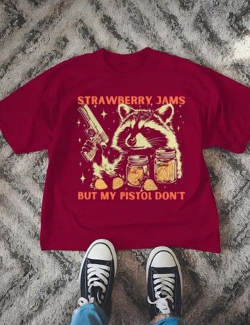 Tricou Shein, vișiniu