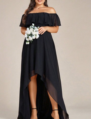 Rochie Shein Curve+, negru