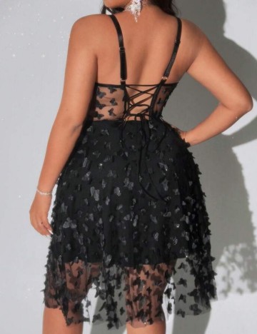 Rochie mini Shein Curve+, negru