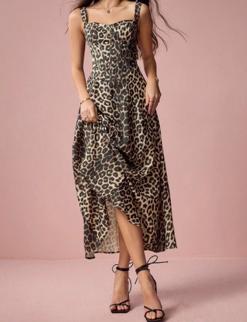Rochie midi Shein, mix culori