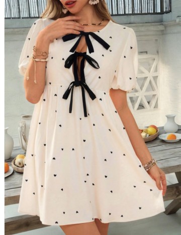 Rochie mini Shein, crem