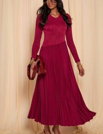 Rochie maxi Shein, vișiniu