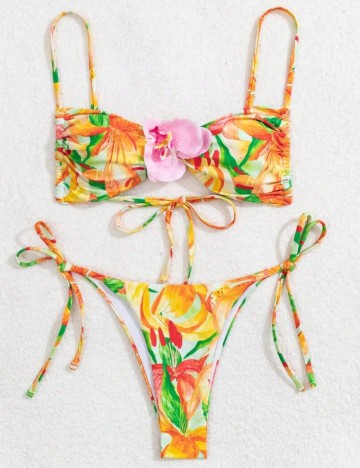 Costum de baie Shein, mix culori