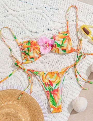 Costum de baie Shein, mix culori