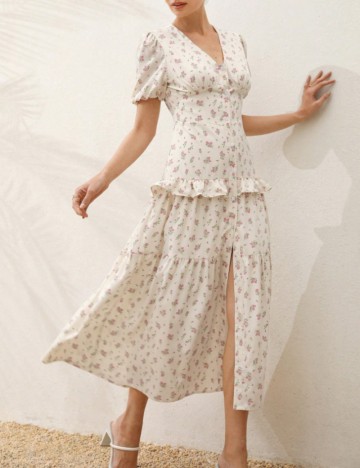 Rochie midi Shein, crem