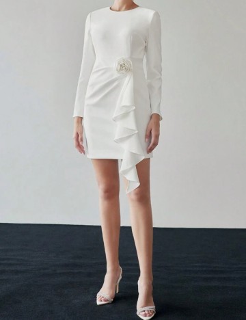 Rochie mini MOTF by Shein, alb
