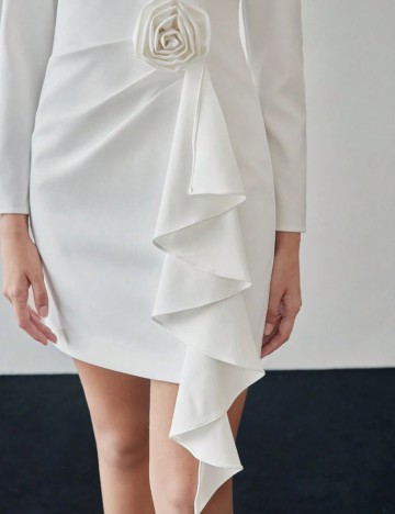 Rochie mini MOTF by Shein, alb