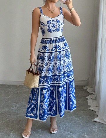 Rochie maxi Shein, mix culori