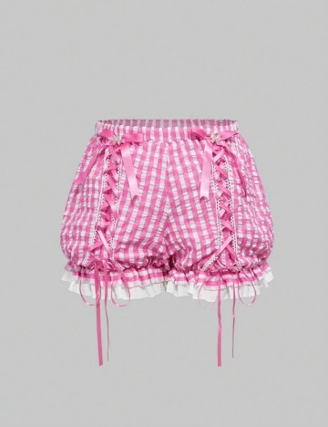 Pantaloni scurți Romwe by Shein, mix culori
