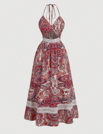 Rochie maxi Shein, mix culori