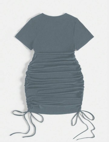 Rochie mini Shein Curve+, gri
