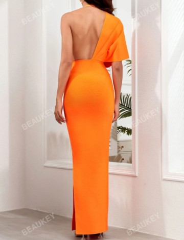 Rochie maxi Shein, portocaliu