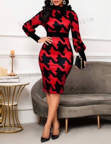 Rochie midi Shein, mix culori