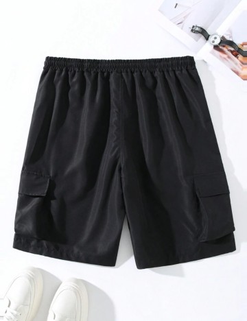 Pantaloni scurți Shein, negru