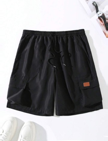 Pantaloni scurți Shein, negru