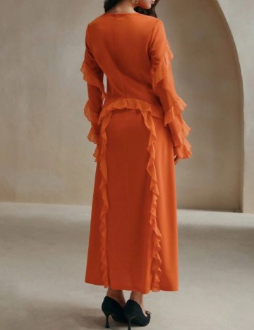 Rochie maxi Shein, portocaliu