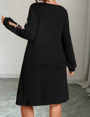 Rochie midi Shein Curve+, negru