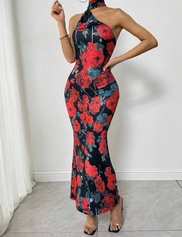 Rochie maxi Shein, mix culori