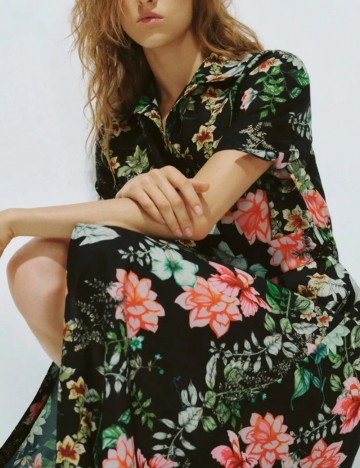 Rochie maxi Shein, mix culori