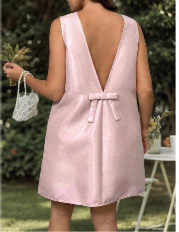 Rochie mini Shein Curve+, roz