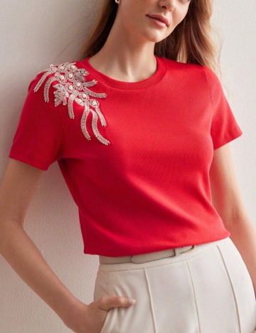 Tricou MOTF by Shein, roșu