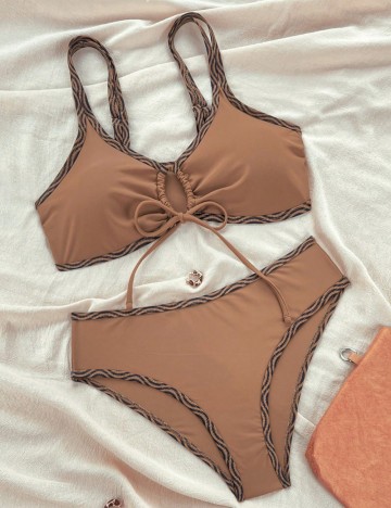 Costum de baie Shein, maro