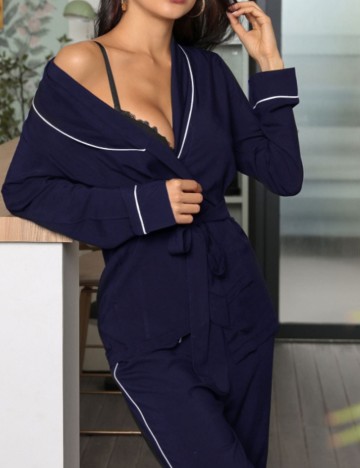 Compleu pijamale Shein, albastru