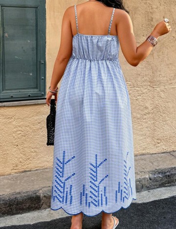 Rochie midi Shein Curve+, mix culori